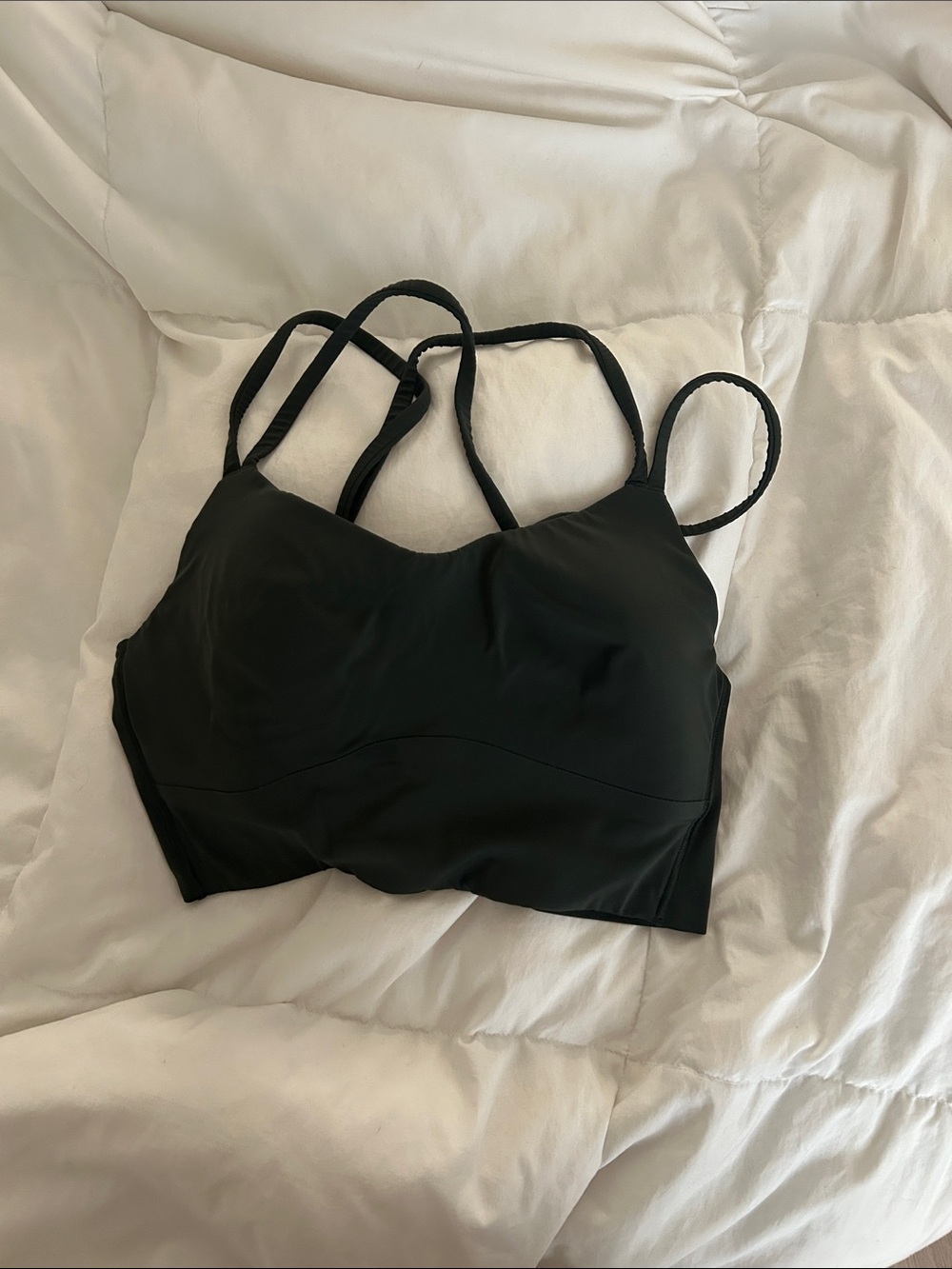 lululemon athletica Green Strappy Light-Support Sports Bralette